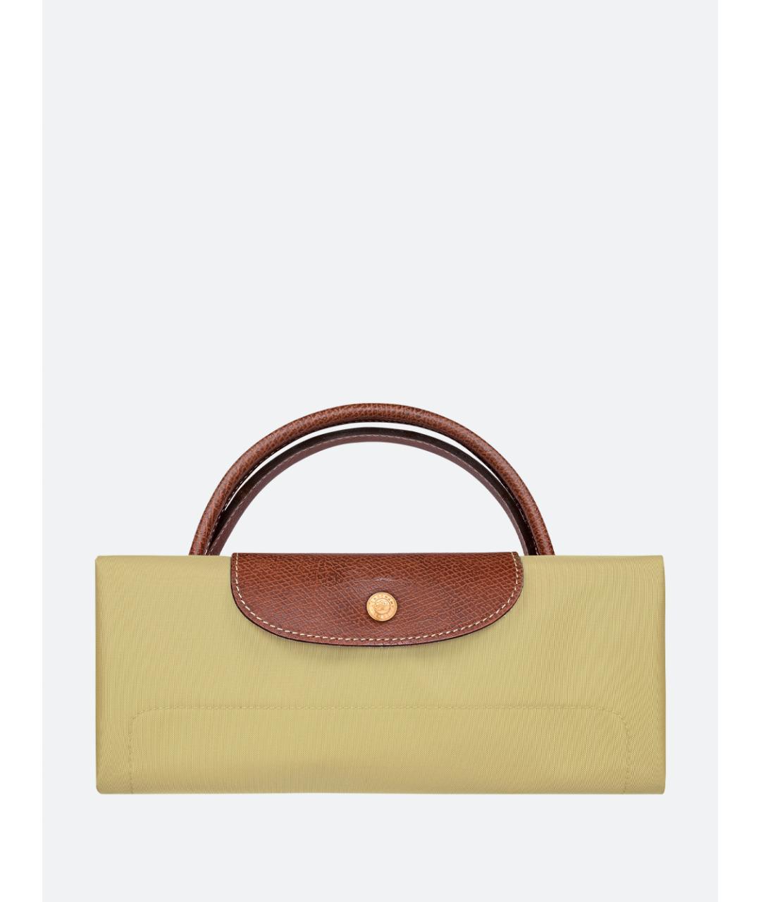 LONGCHAMP Желтая тканевая дорожная/спортивная сумка, фото 6