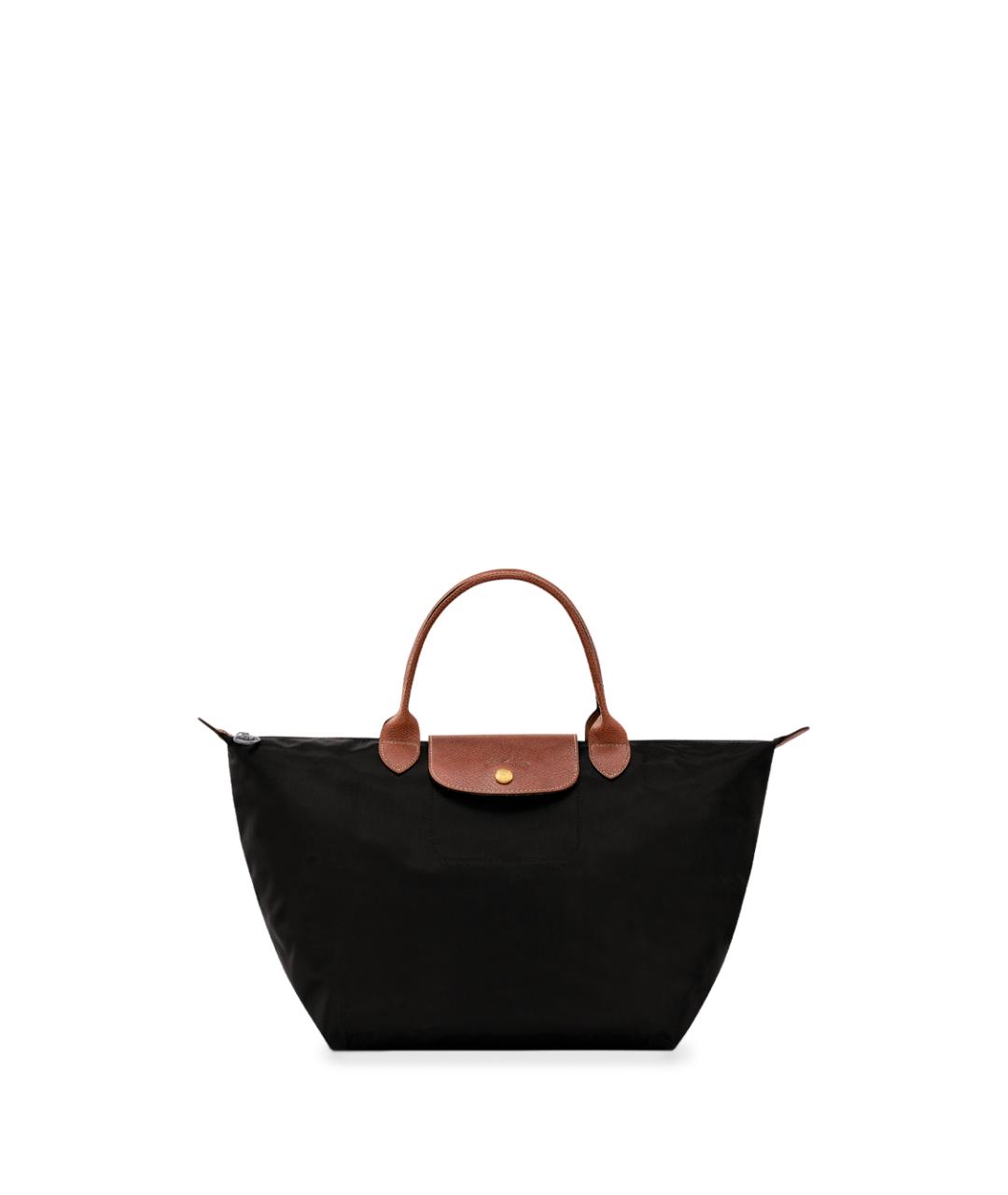 LONGCHAMP Черная синтетическая сумка тоут, фото 4