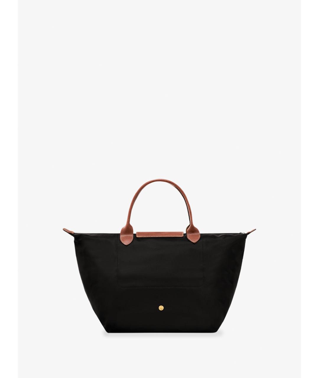 LONGCHAMP Черная синтетическая сумка тоут, фото 2