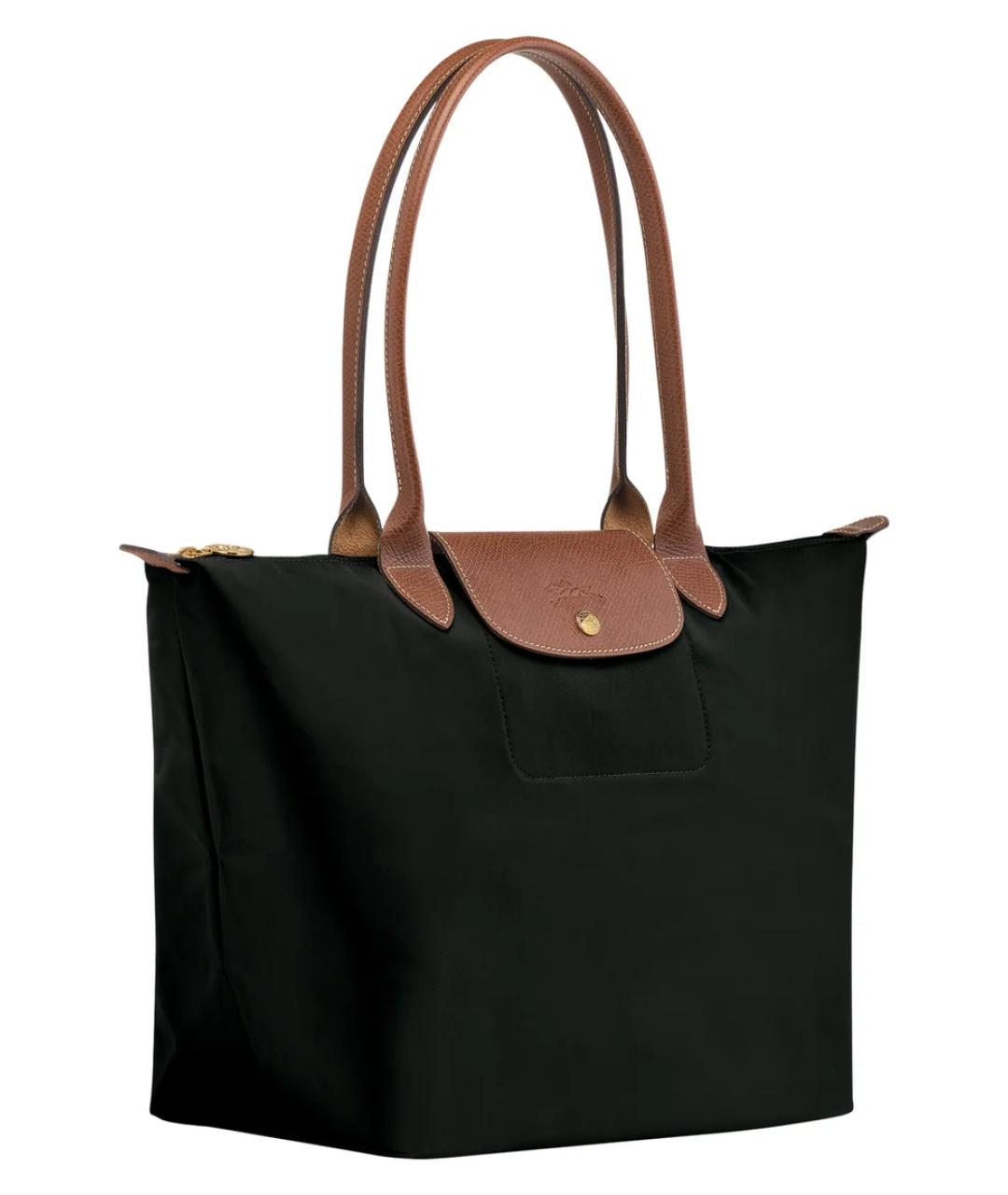 LONGCHAMP Черная синтетическая сумка тоут, фото 3