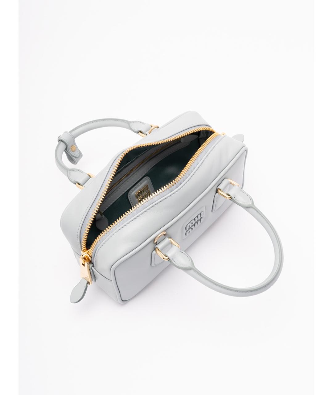 MIU MIU Кожаная сумка с короткими ручками, фото 6