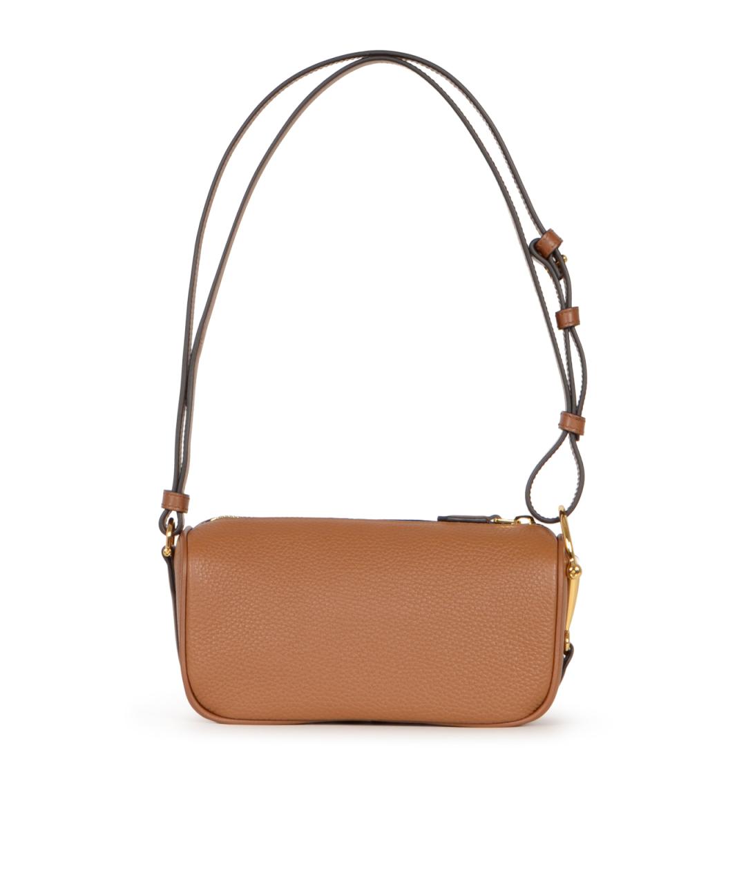 GUCCI Коричневая кожаная сумка через плечо, фото 2