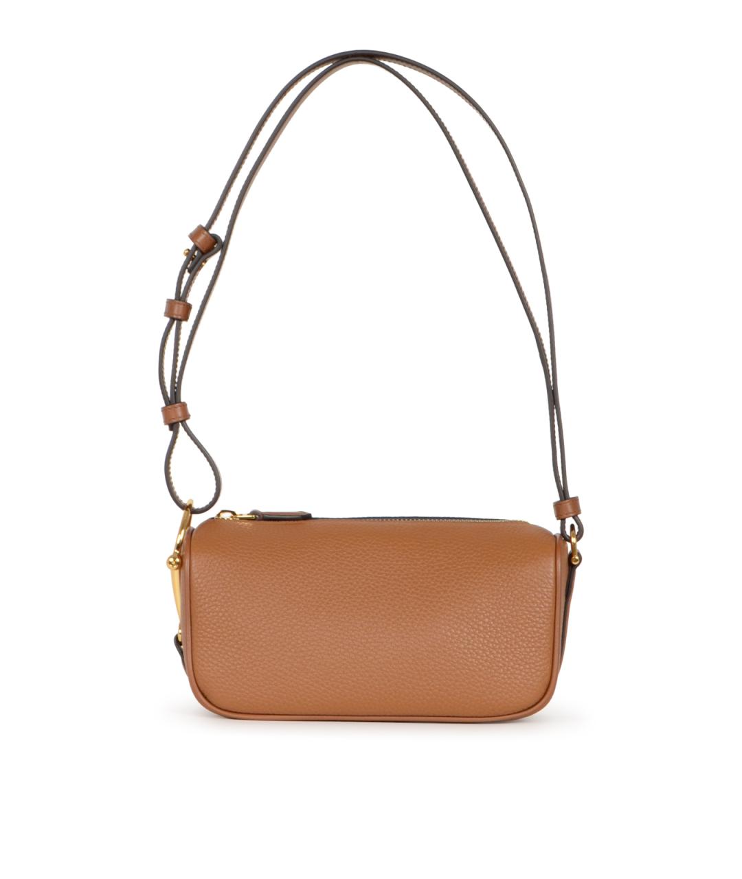 GUCCI Коричневая кожаная сумка через плечо, фото 1