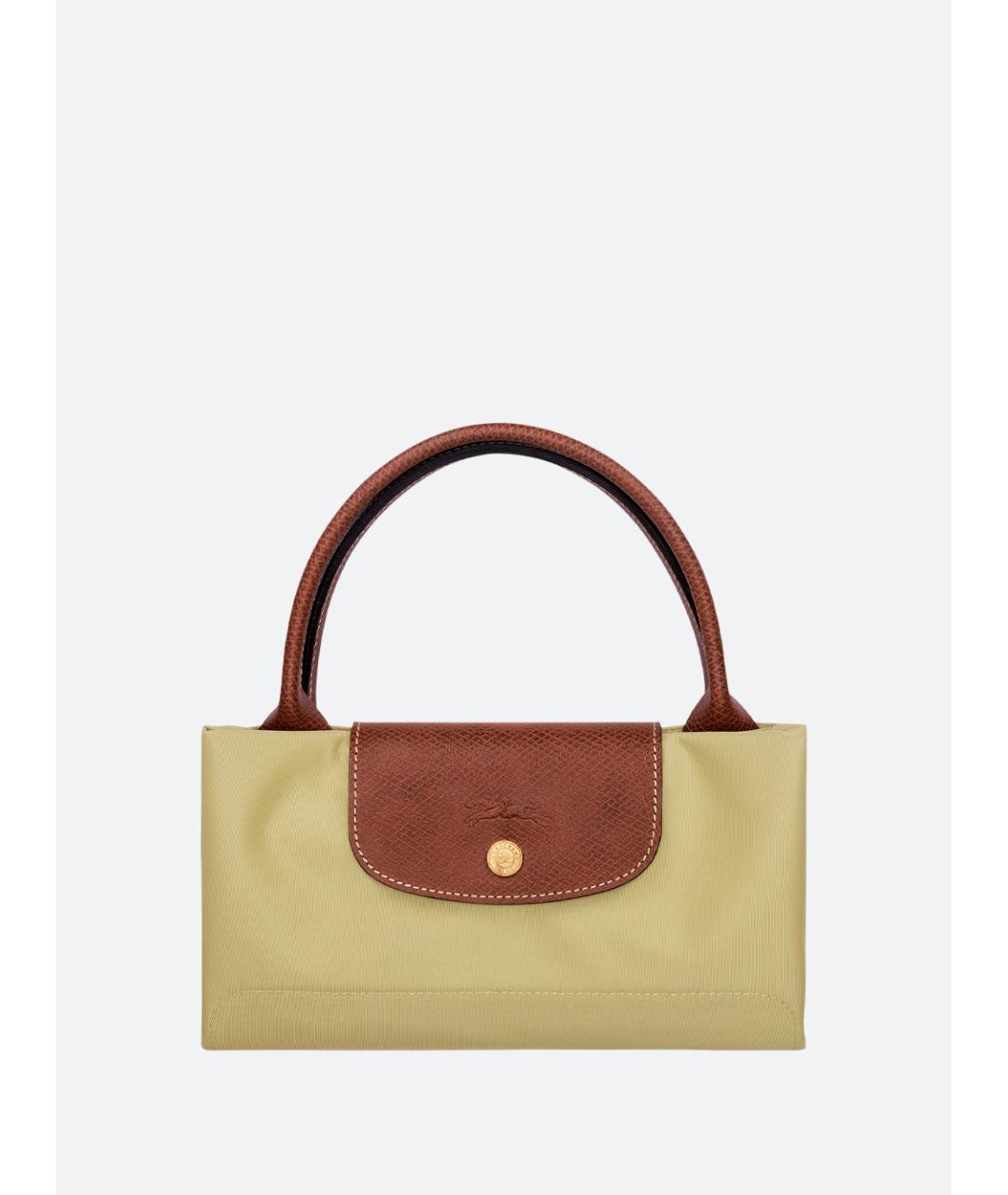 LONGCHAMP Зеленая синтетическая сумка тоут, фото 5