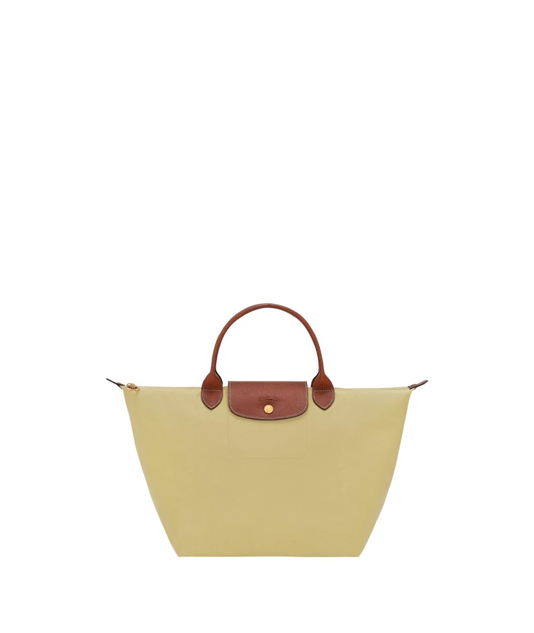 LONGCHAMP Зеленая синтетическая сумка тоут, фото 1