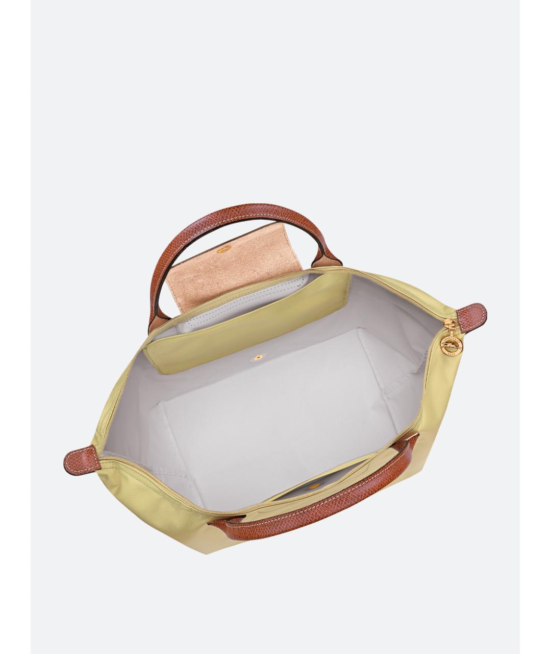 LONGCHAMP Зеленая синтетическая сумка тоут, фото 3