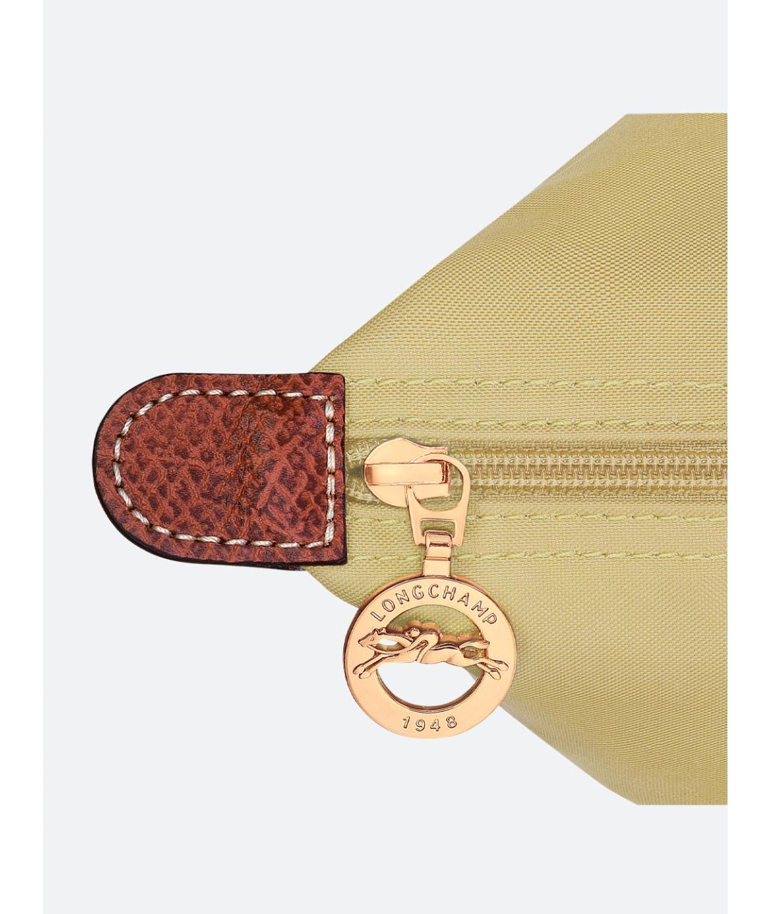 LONGCHAMP Зеленая синтетическая сумка тоут, фото 4