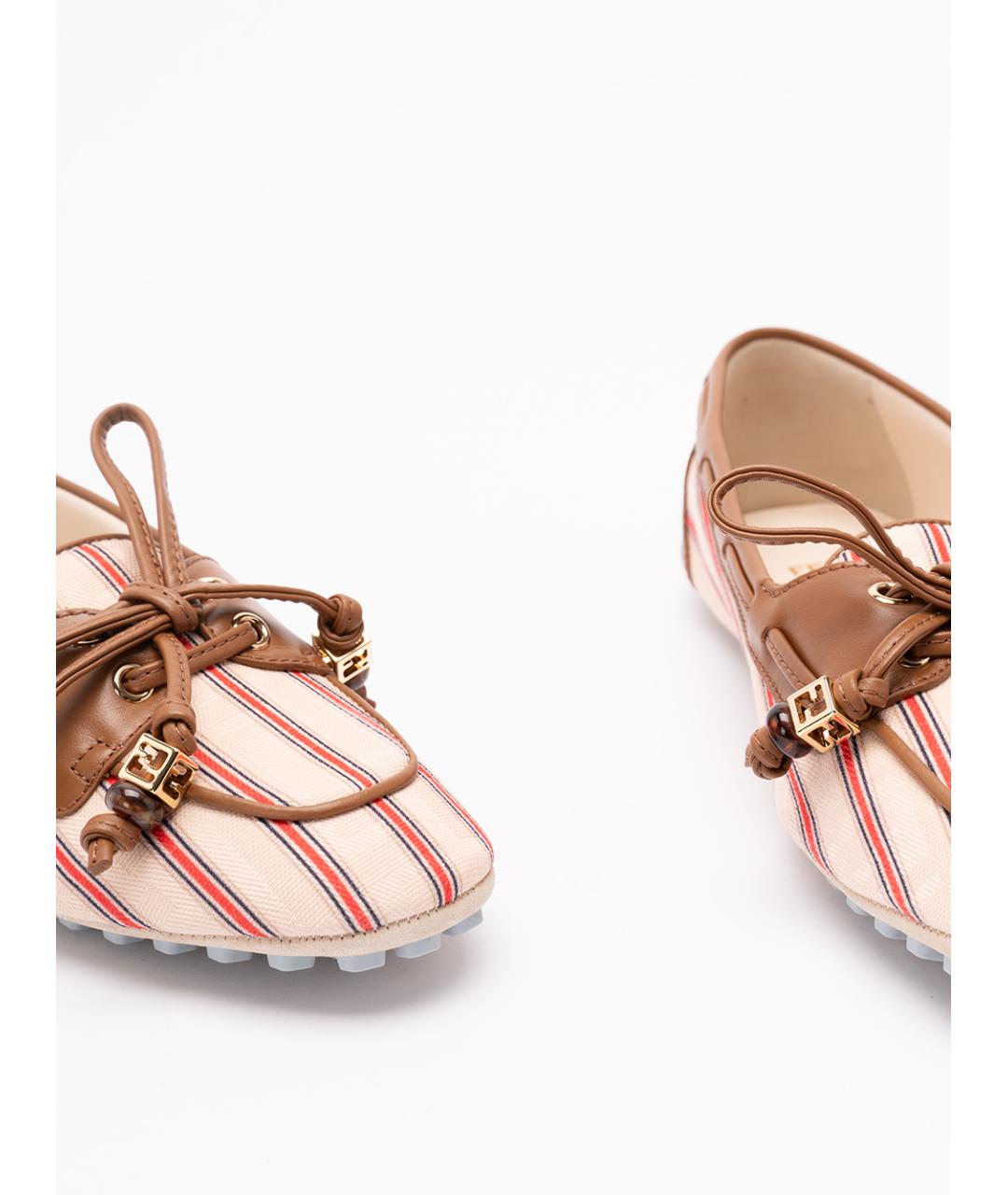 FENDI Текстильные лоферы, фото 5