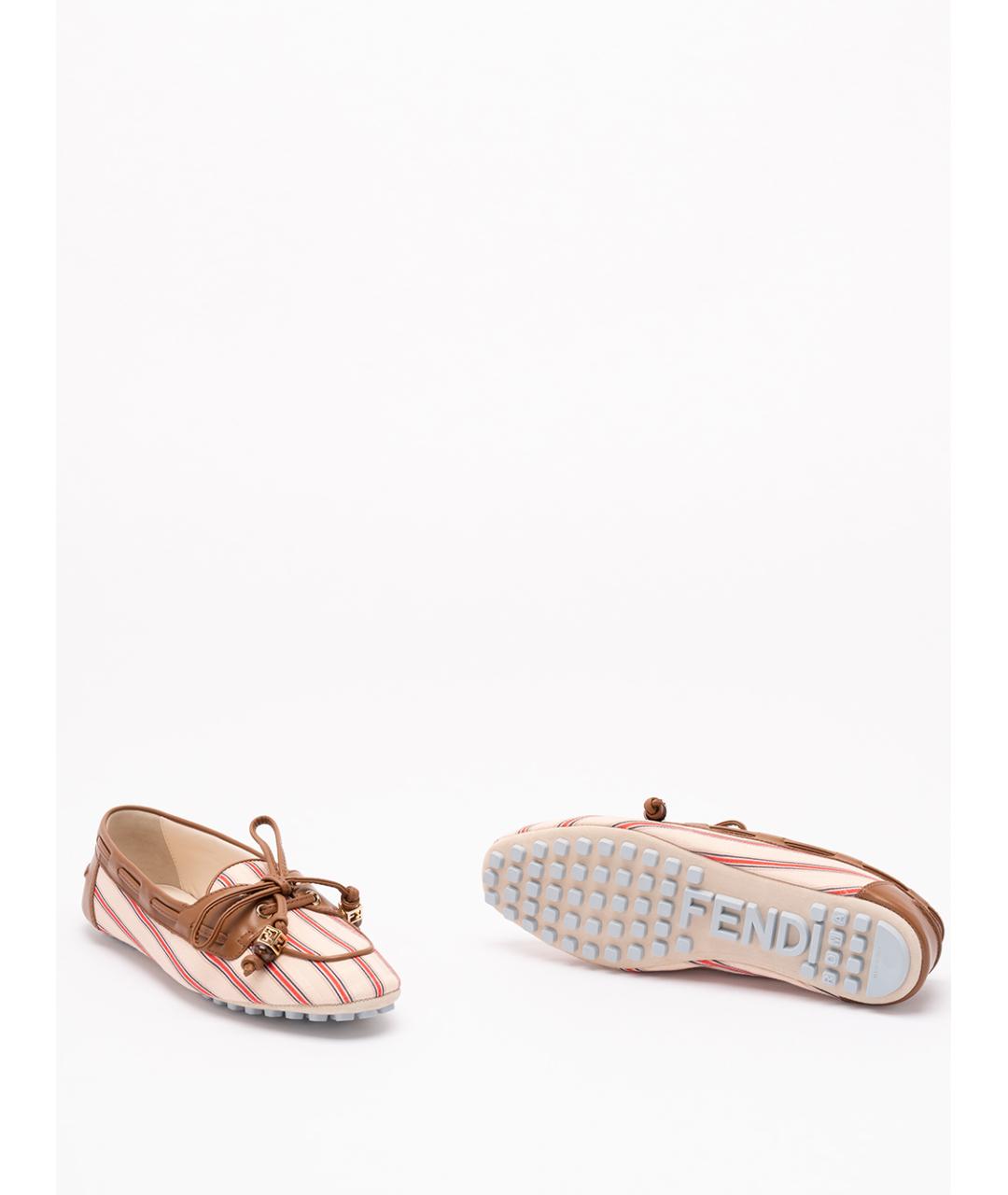 FENDI Текстильные лоферы, фото 4