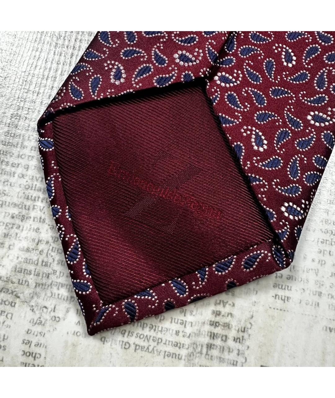 ERMENEGILDO ZEGNA XXX Мульти шелковый галстук, фото 4