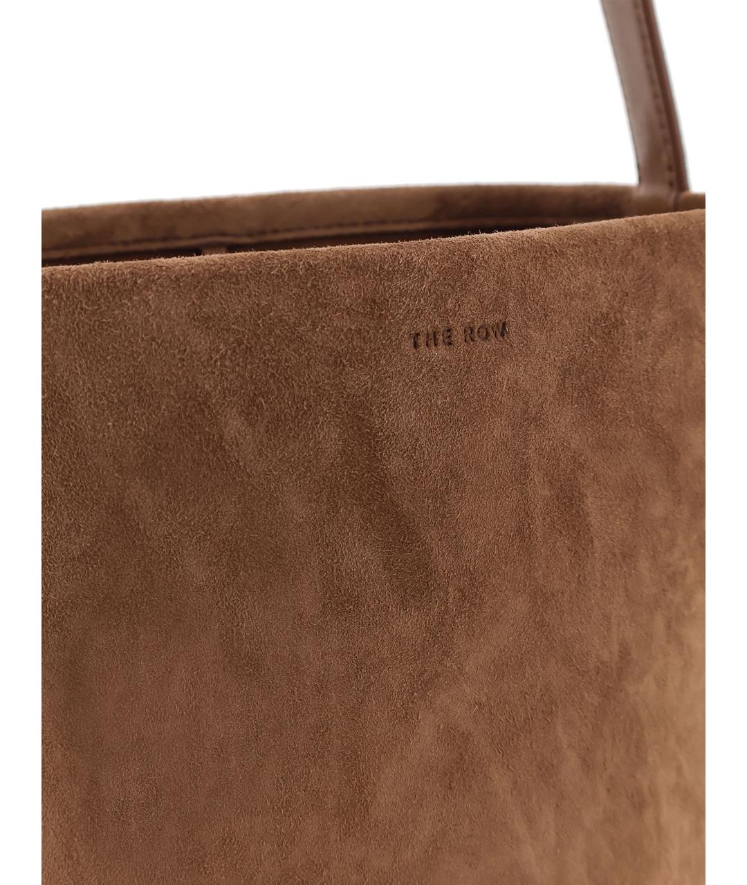 THE ROW Коричневая замшевая сумка тоут, фото 5