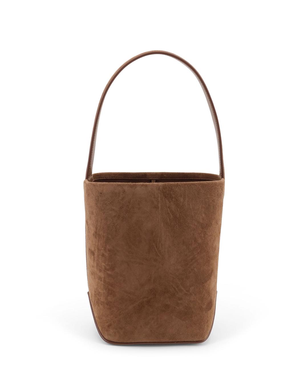 THE ROW Коричневая замшевая сумка тоут, фото 2