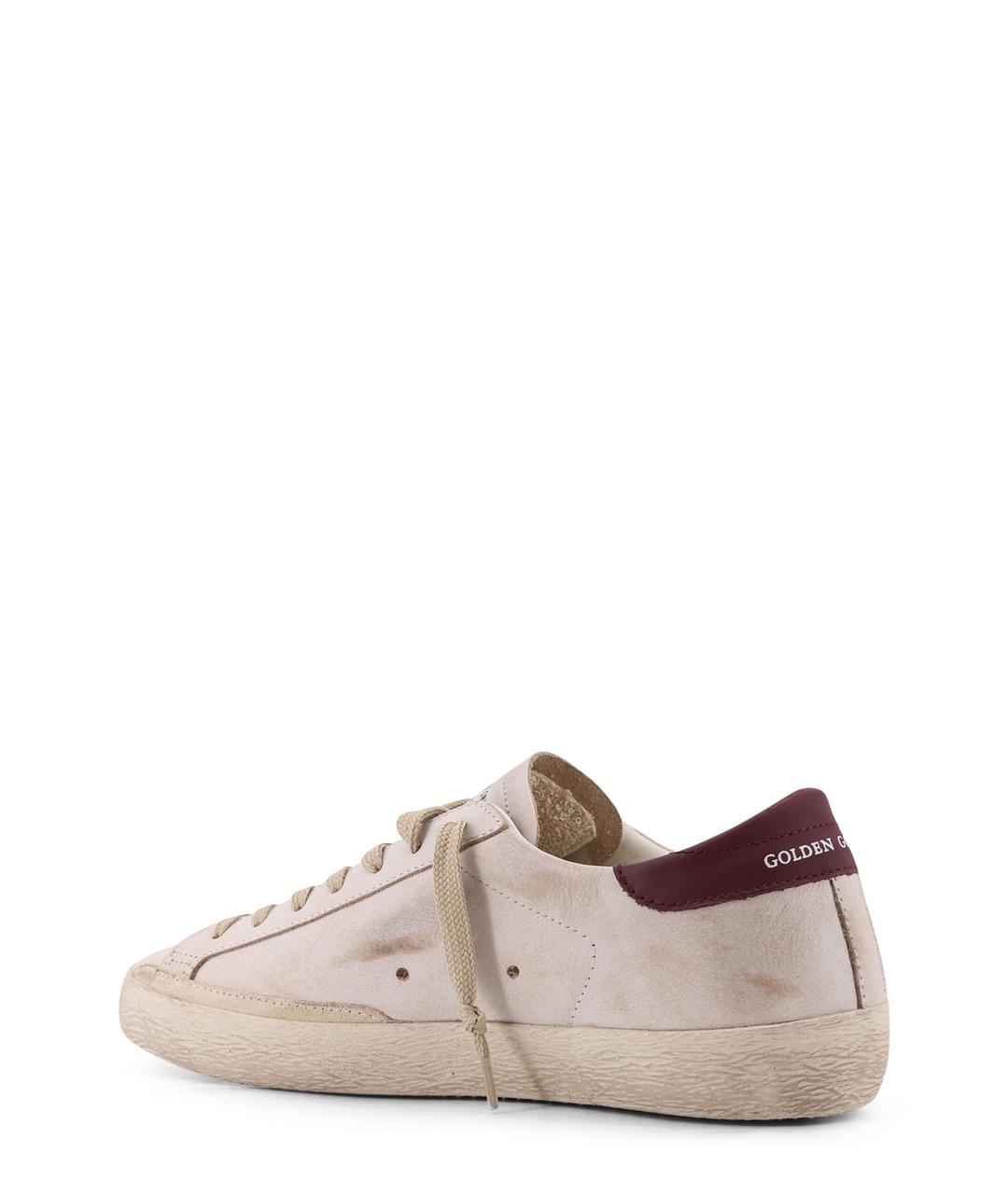 GOLDEN GOOSE DELUXE BRAND Бежевые кожаные низкие кроссовки / кеды, фото 3