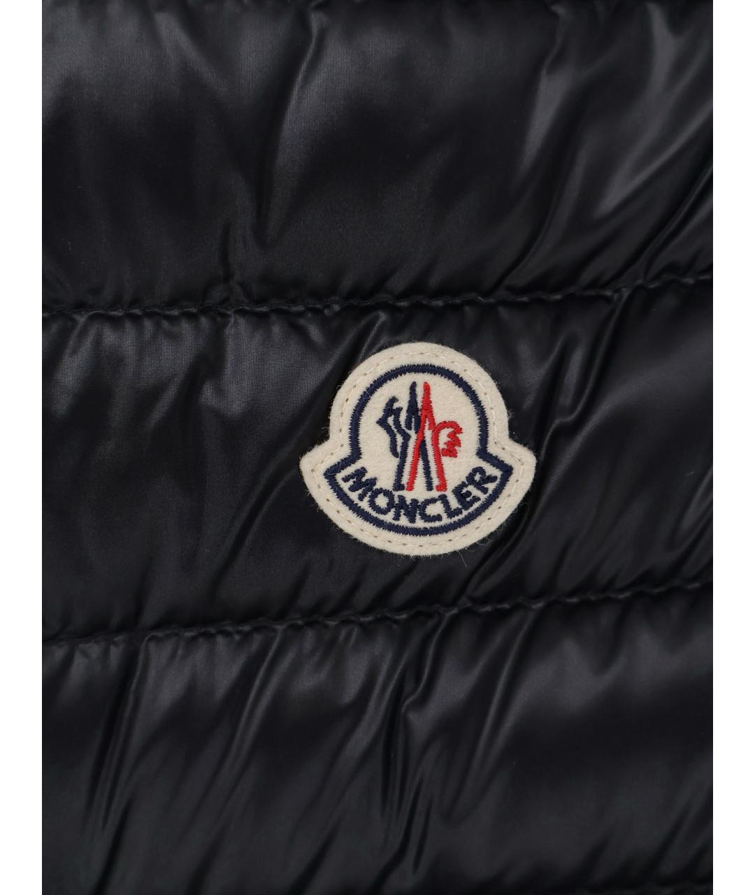 MONCLER Черный полиамидовый жилет, фото 3