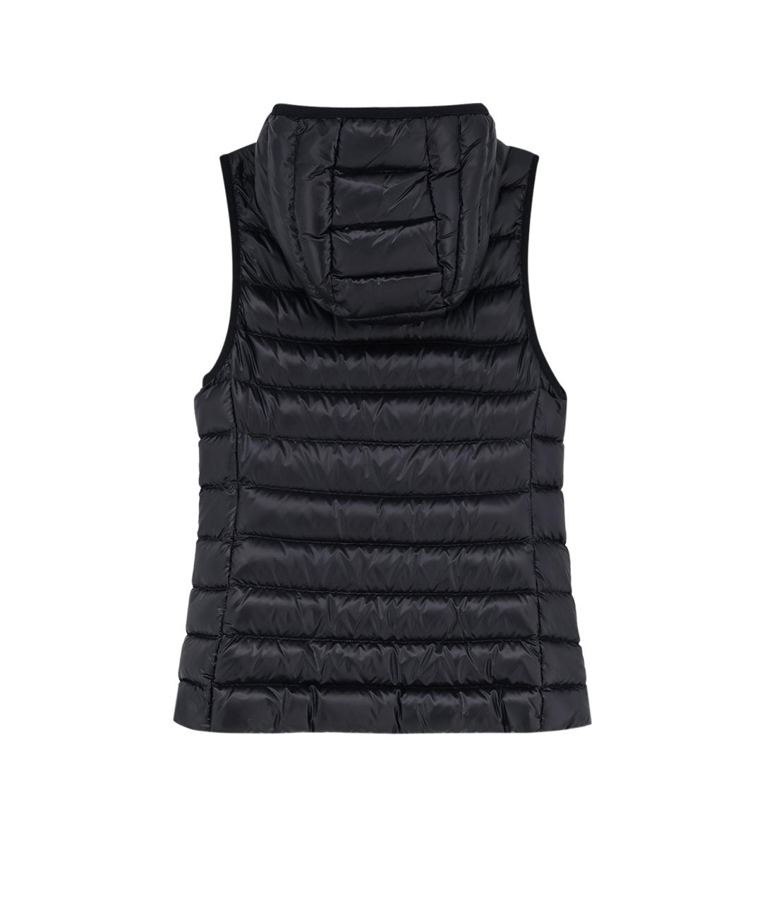 MONCLER Черный полиамидовый жилет, фото 2