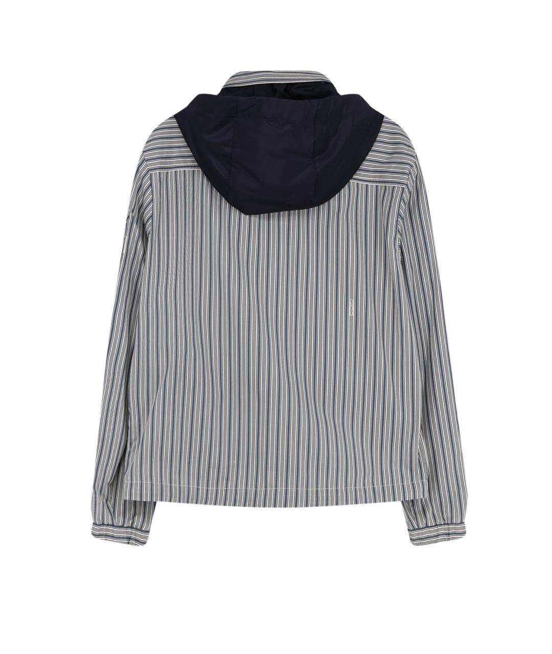 MONCLER Голубая хлопковая куртка, фото 2