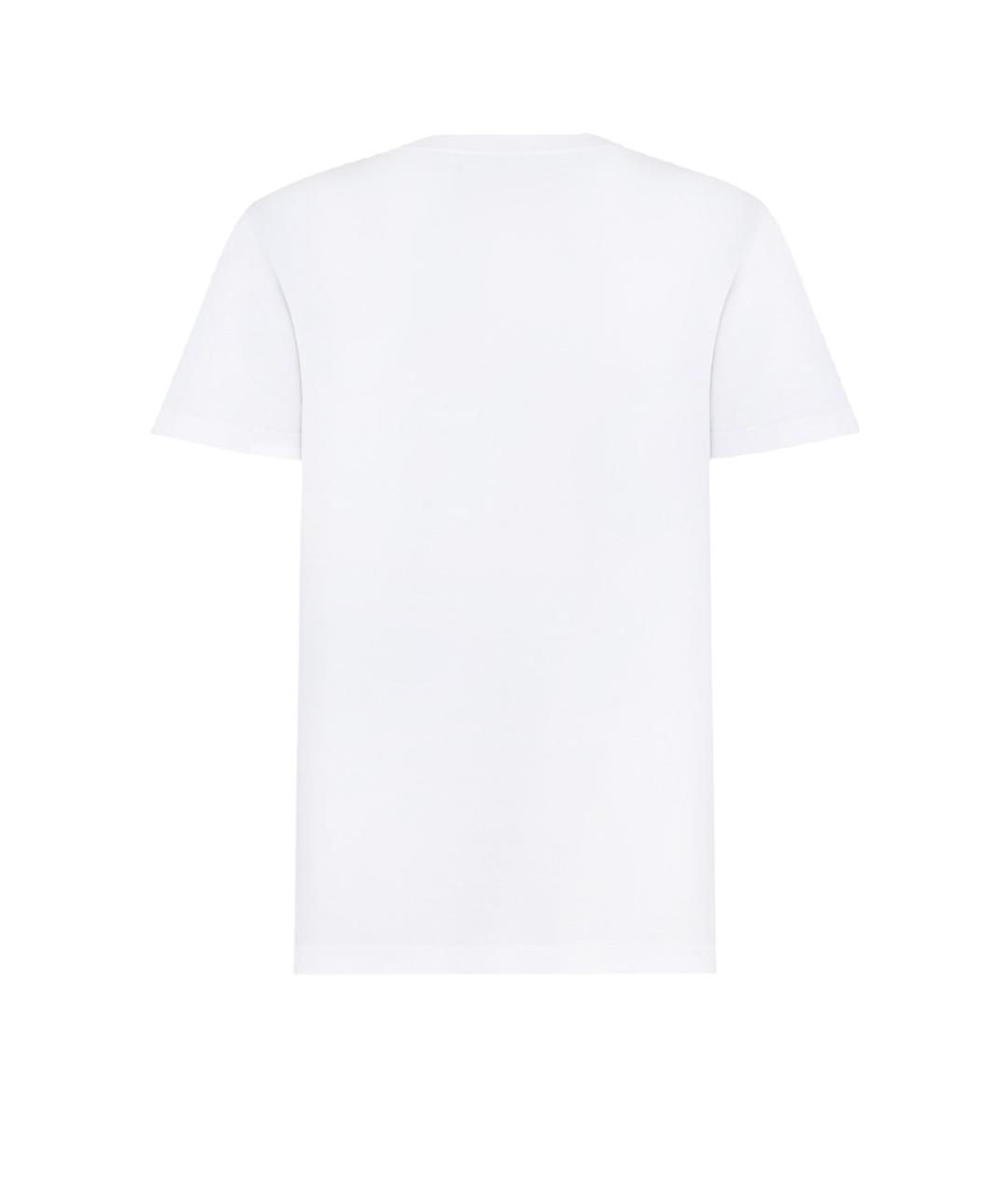 CHRISTIAN DIOR Белая хлопковая футболка, фото 2