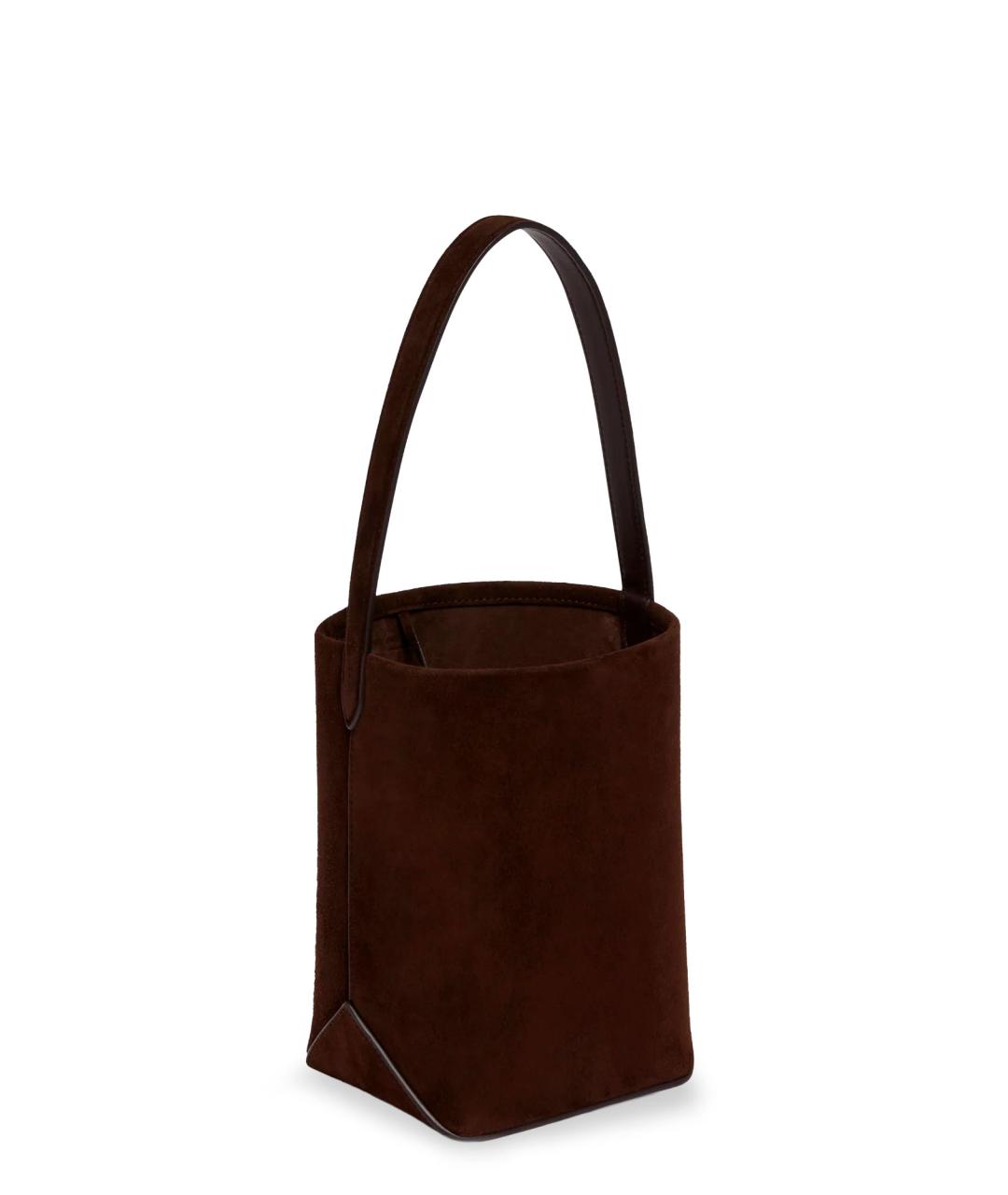 THE ROW Коричневая замшевая сумка тоут, фото 3