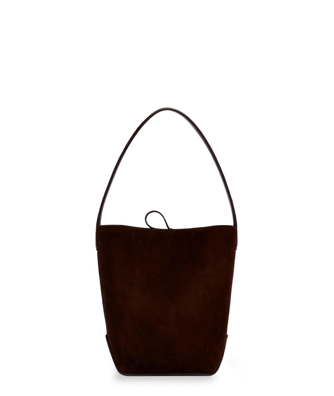 THE ROW Коричневая замшевая сумка тоут, фото 2
