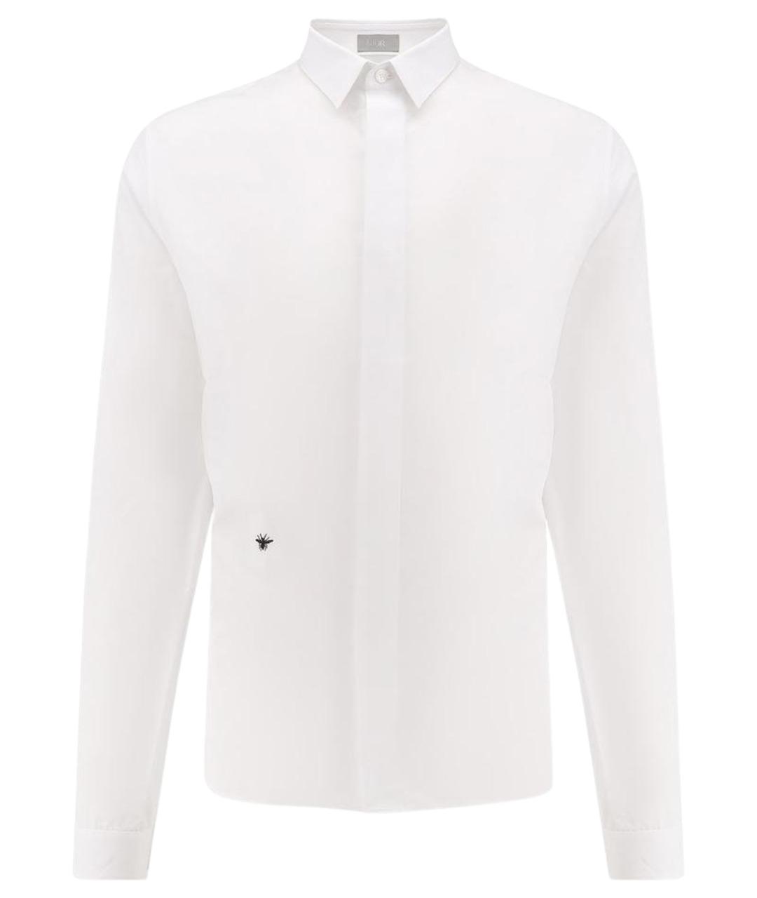 CHRISTIAN DIOR Белая хлопковая классическая рубашка, фото 1
