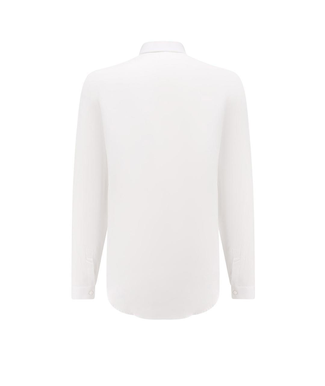 CHRISTIAN DIOR Белая хлопковая классическая рубашка, фото 2