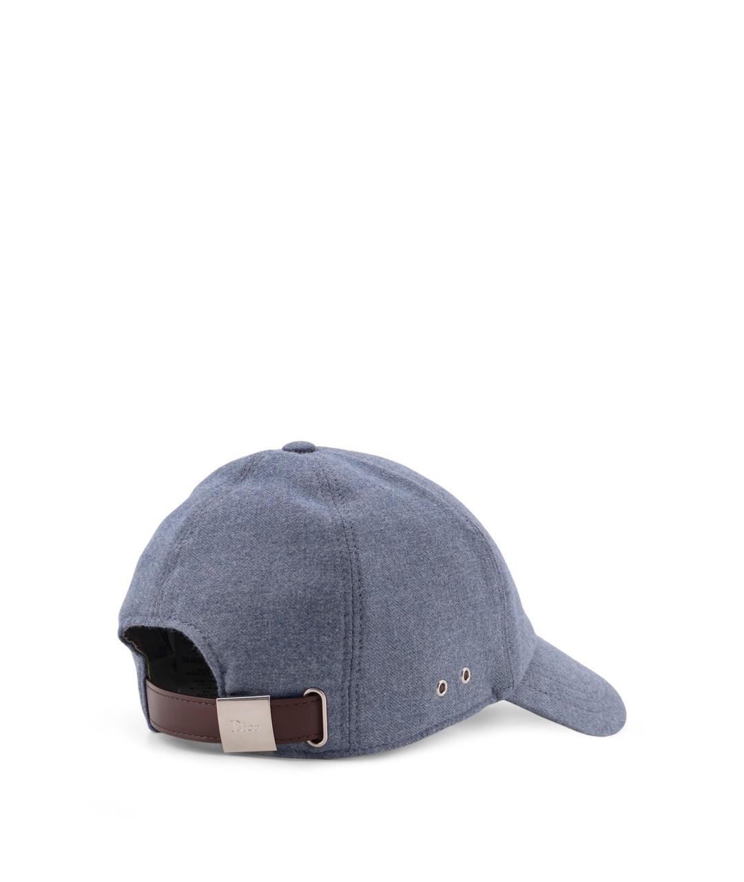 CHRISTIAN DIOR Голубая хлопковая кепка/бейсболка, фото 3