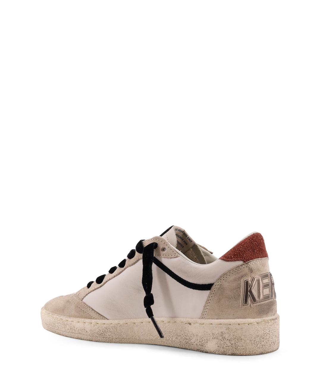 GOLDEN GOOSE DELUXE BRAND Бежевые кожаные кеды, фото 3