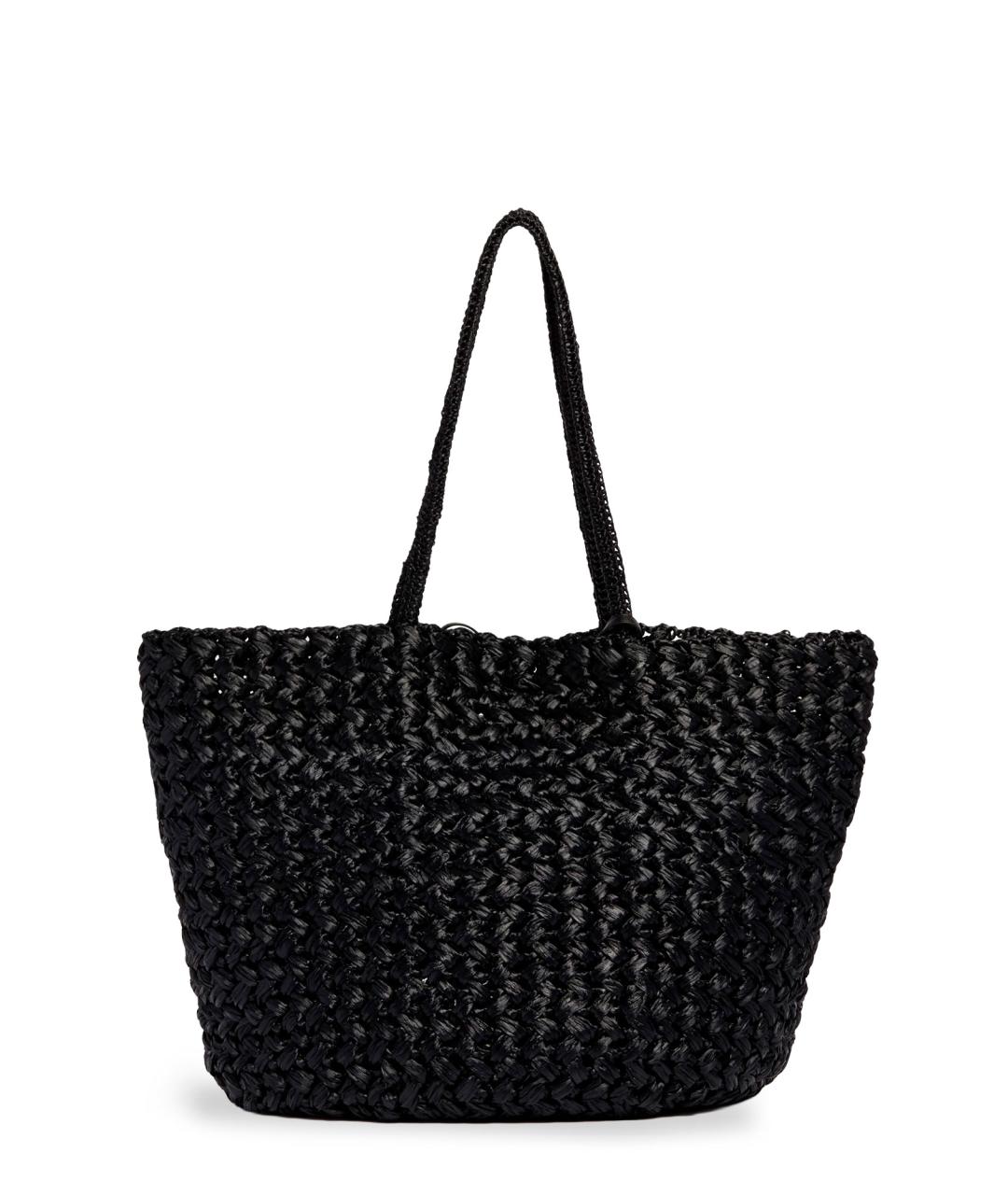 THE ROW Черная пелетеная сумка тоут, фото 2