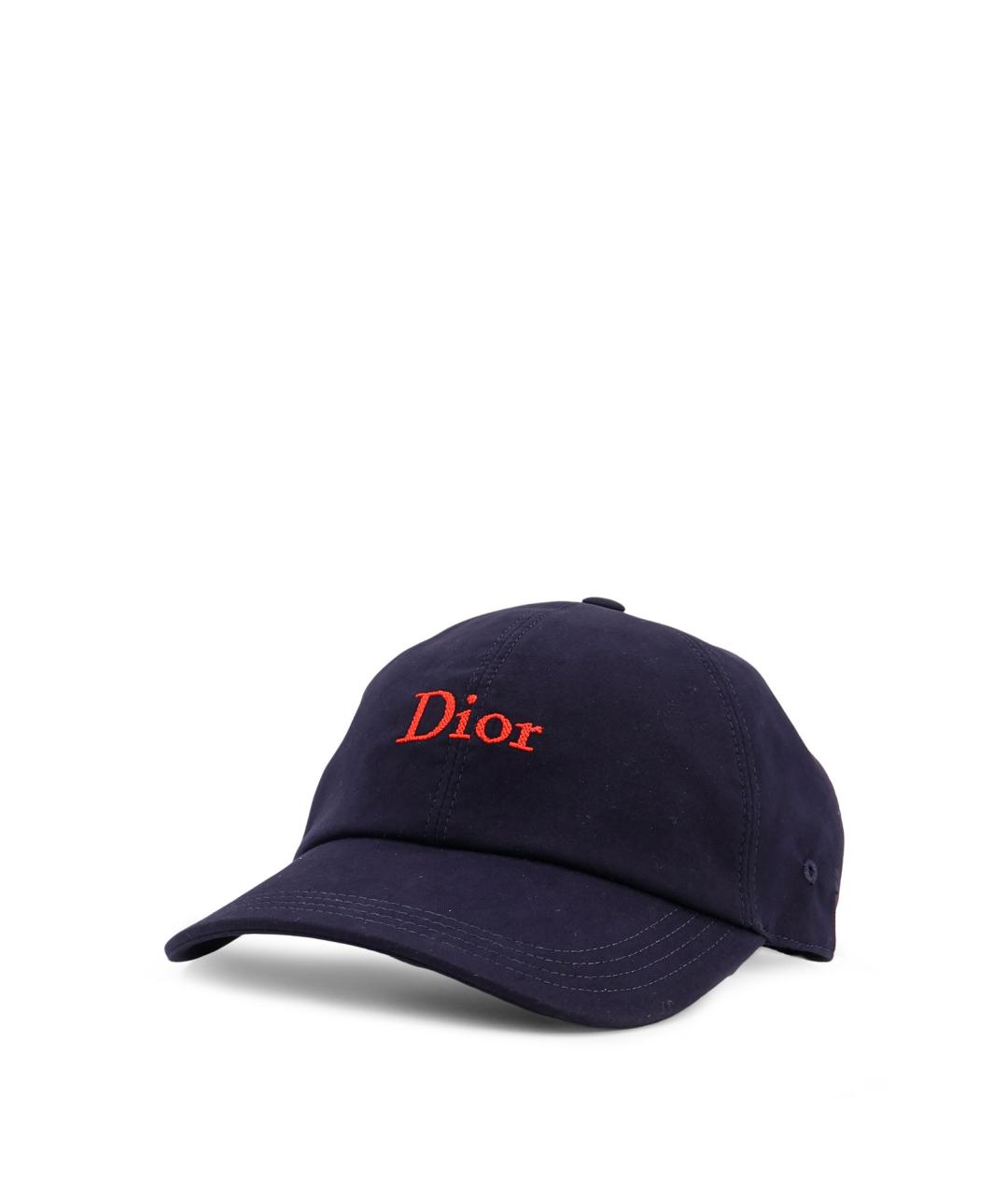 CHRISTIAN DIOR Темно-синяя хлопковая кепка/бейсболка, фото 2