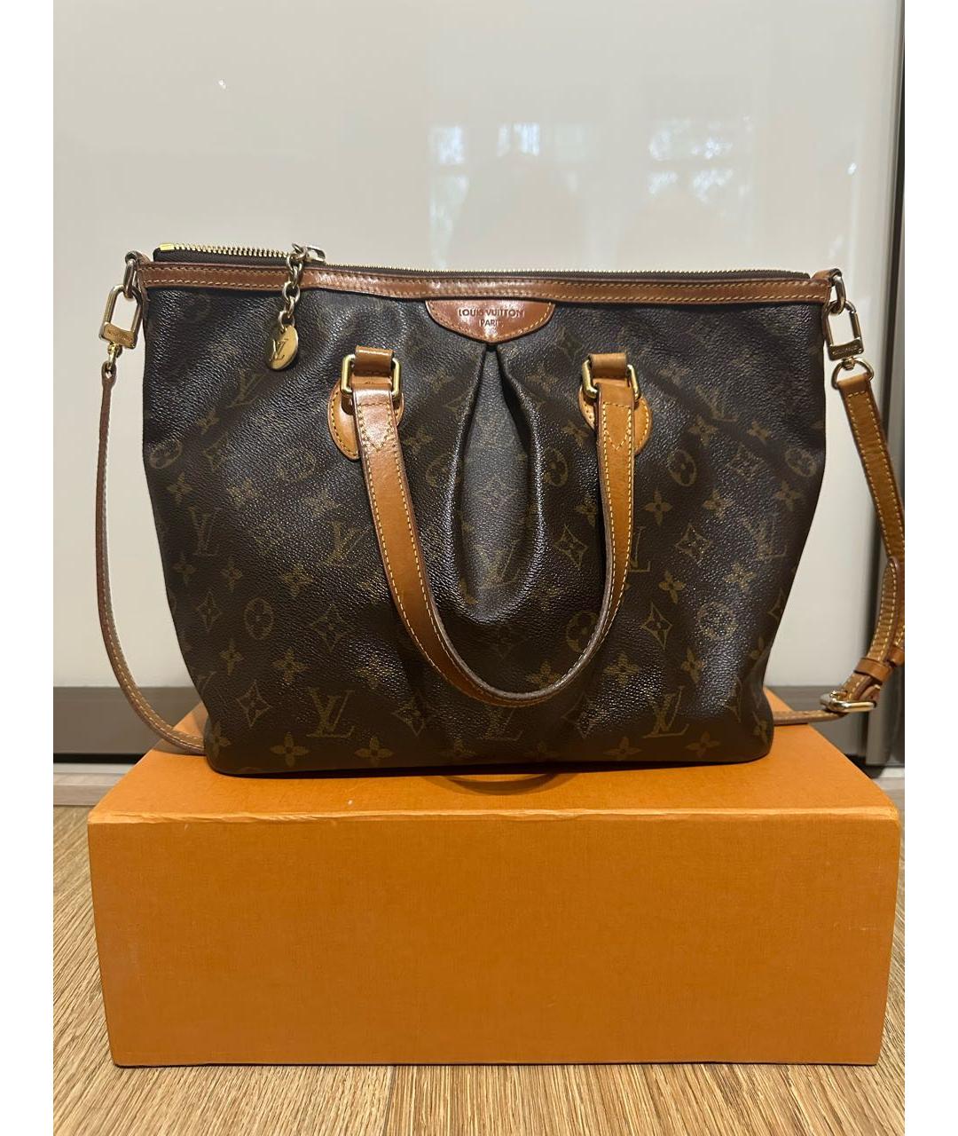 LOUIS VUITTON Коричневая сумка тоут, фото 9