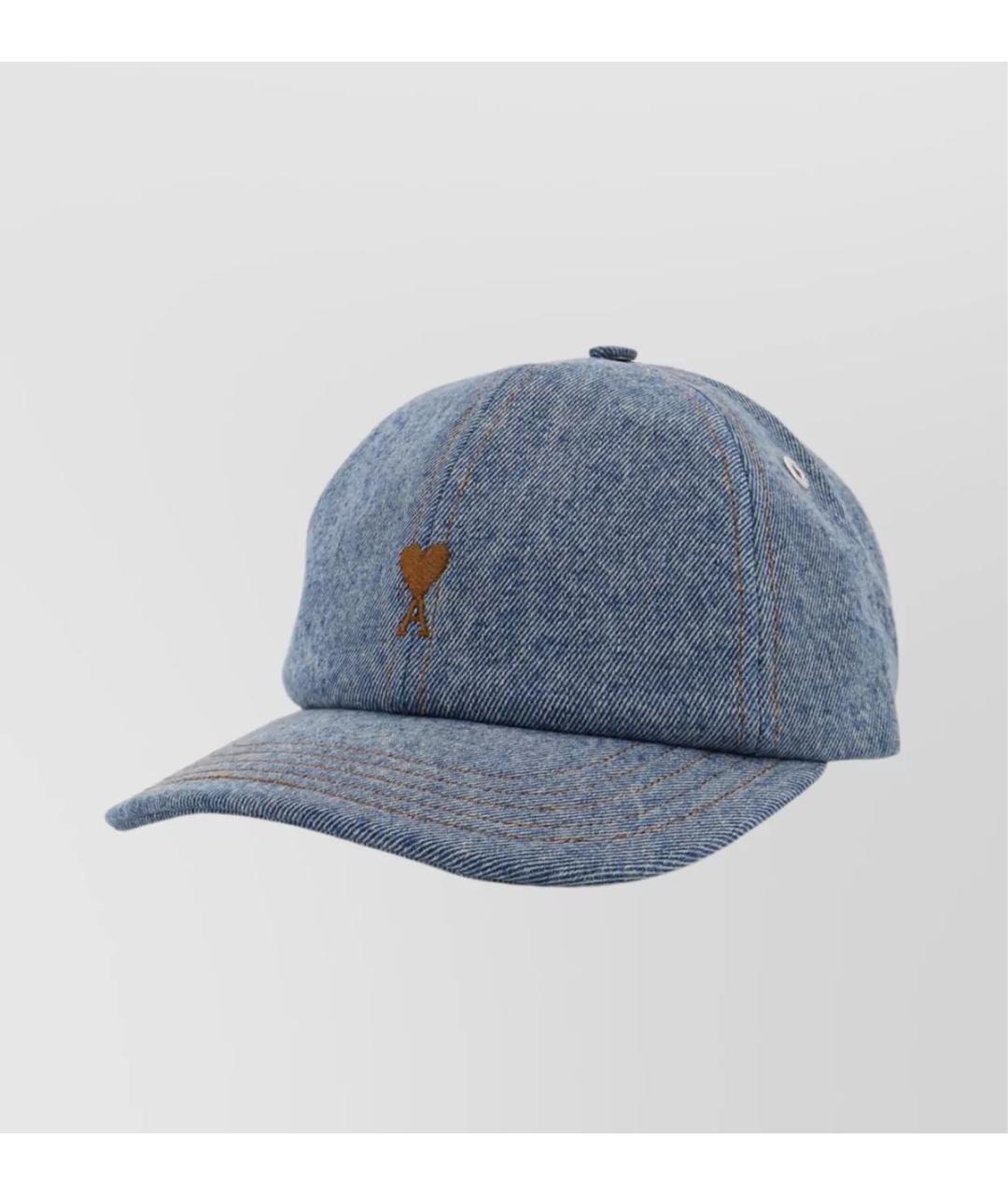 Ami Paris Синяя хлопковая кепка, фото 7