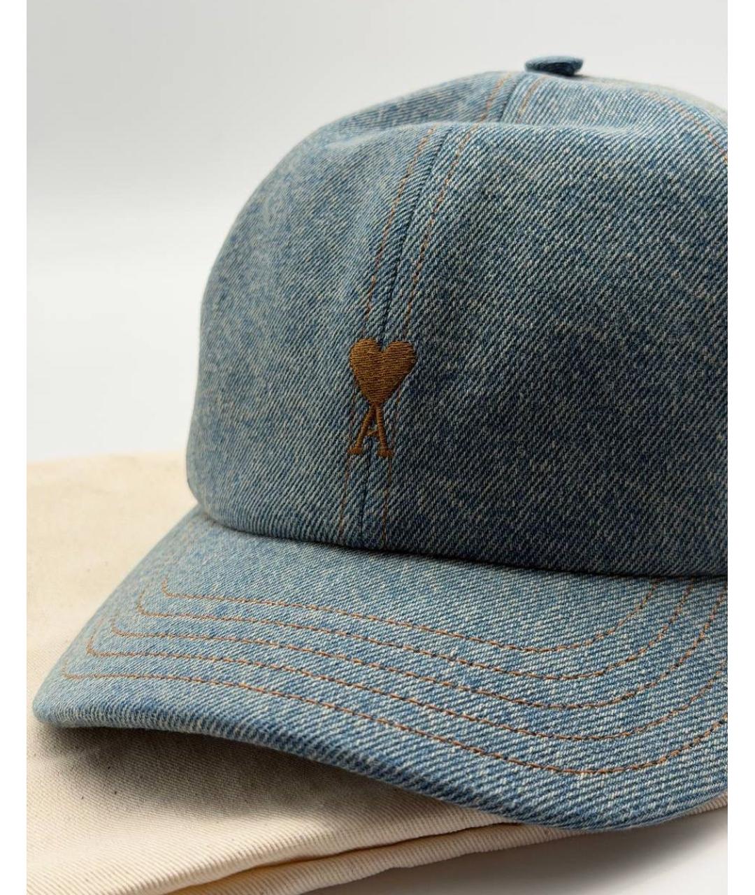 Ami Paris Синяя хлопковая кепка, фото 6