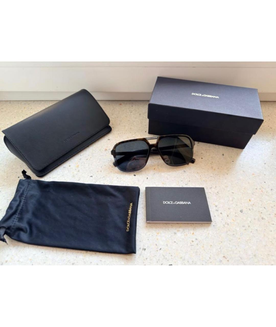 DOLCE&GABBANA Мульти пластиковые солнцезащитные очки, фото 4