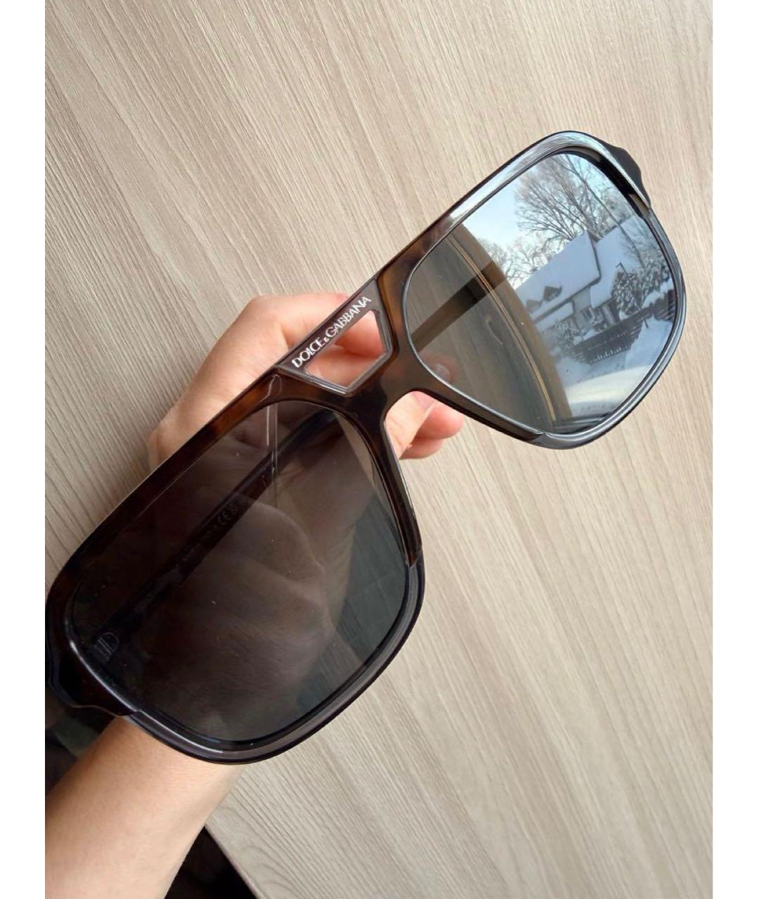 DOLCE&GABBANA Мульти пластиковые солнцезащитные очки, фото 2