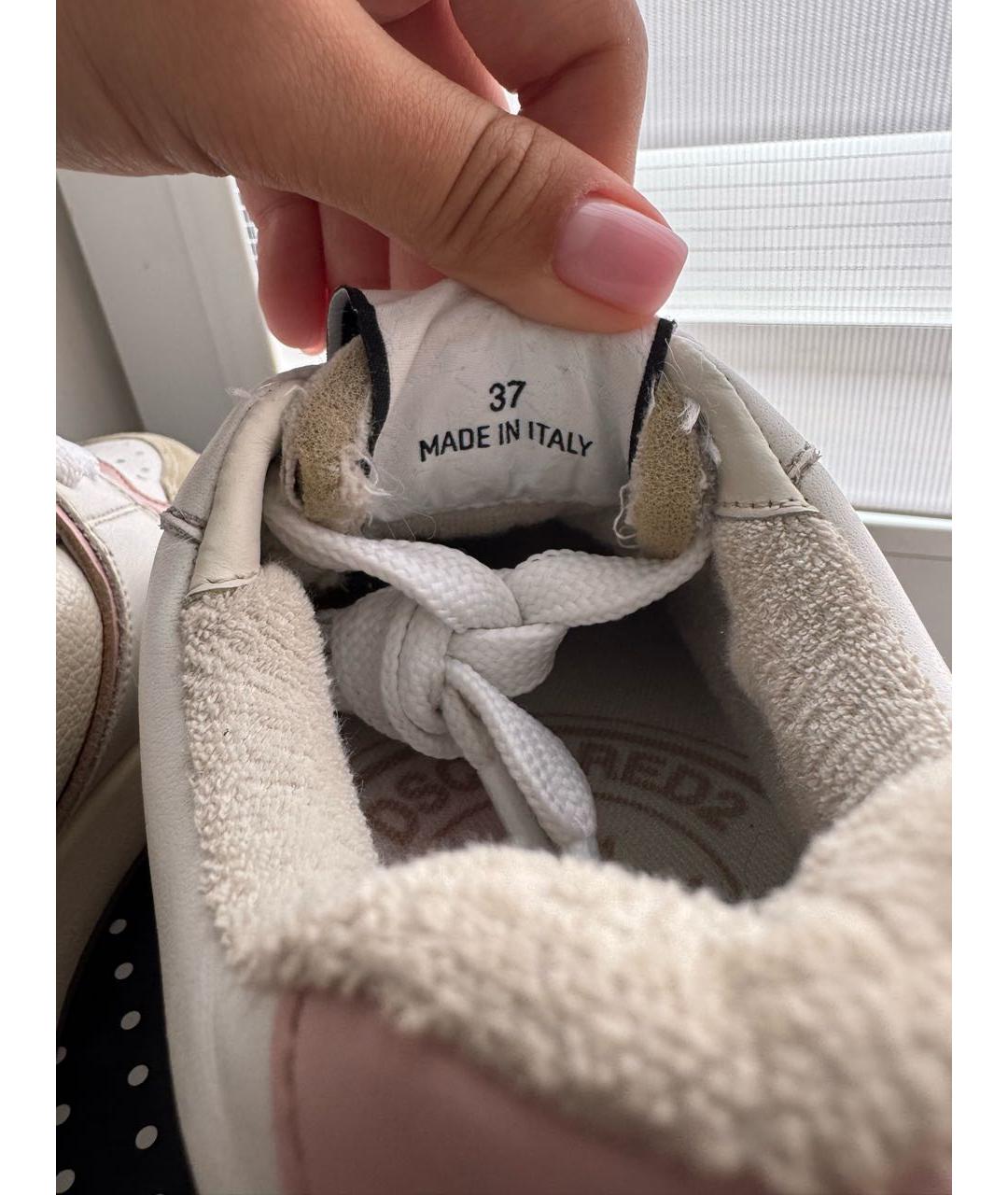 DSQUARED2 Белые замшевые кеды, фото 6