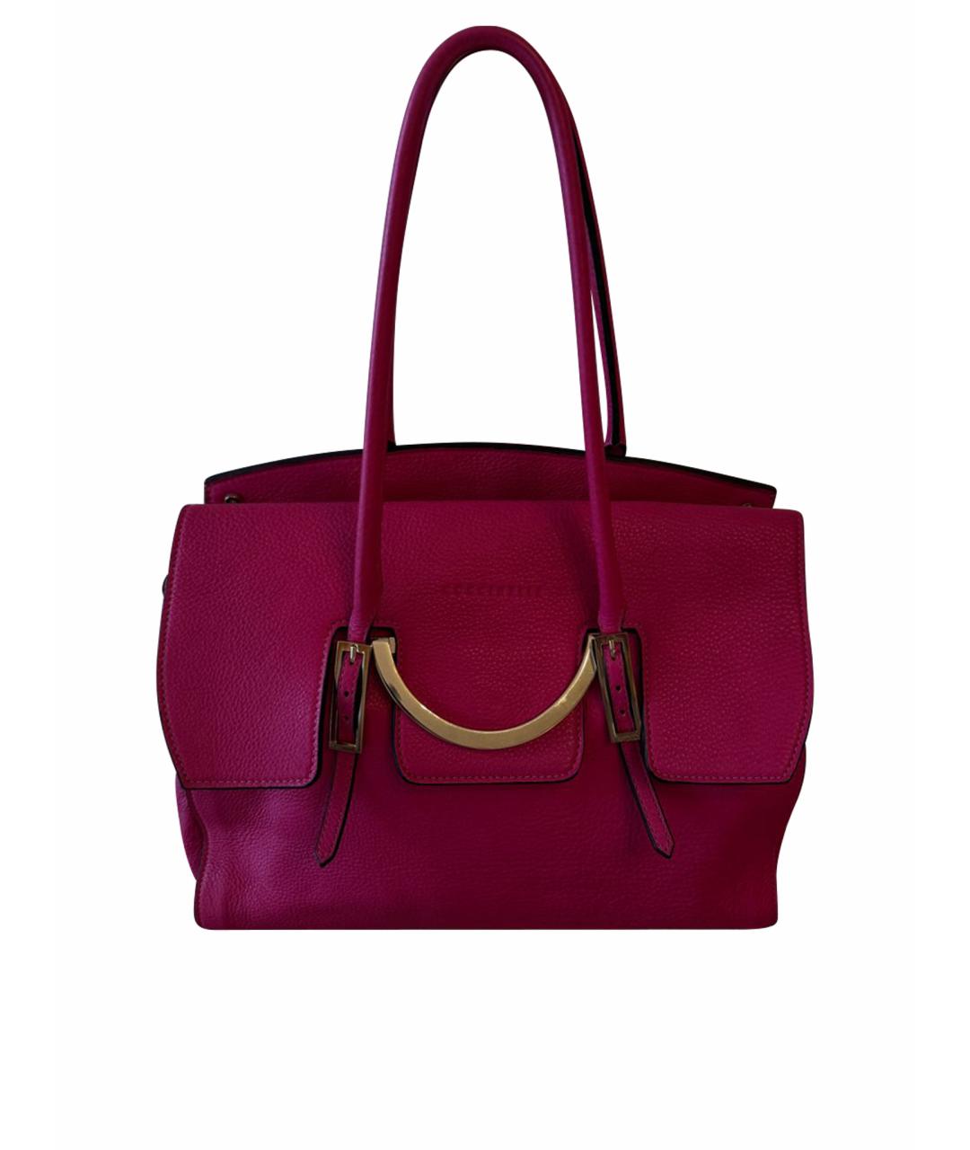 COCCINELLE Фуксия кожаная сумка тоут, фото 9