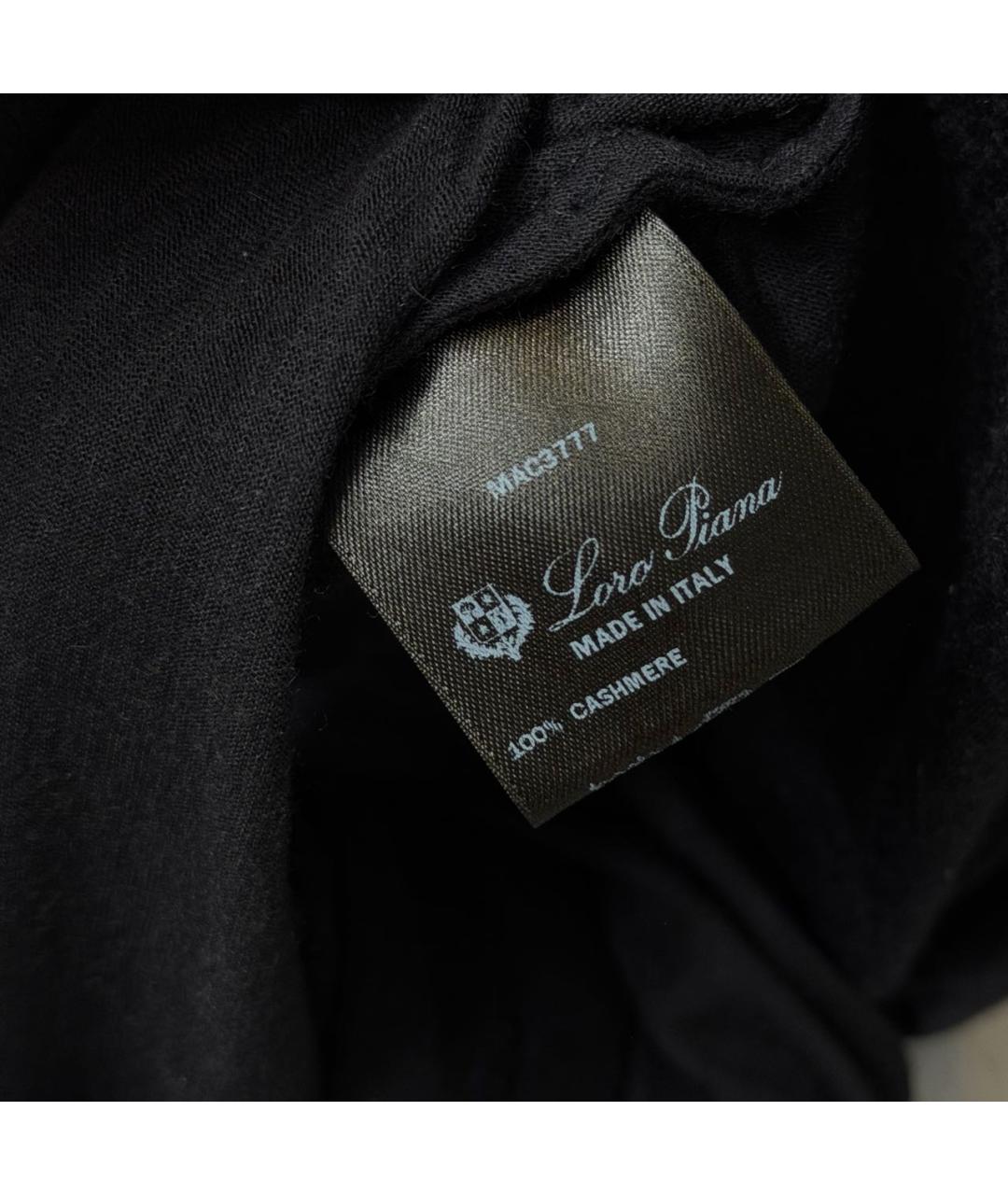 LORO PIANA Антрацитовый кашемировый джемпер / свитер, фото 3