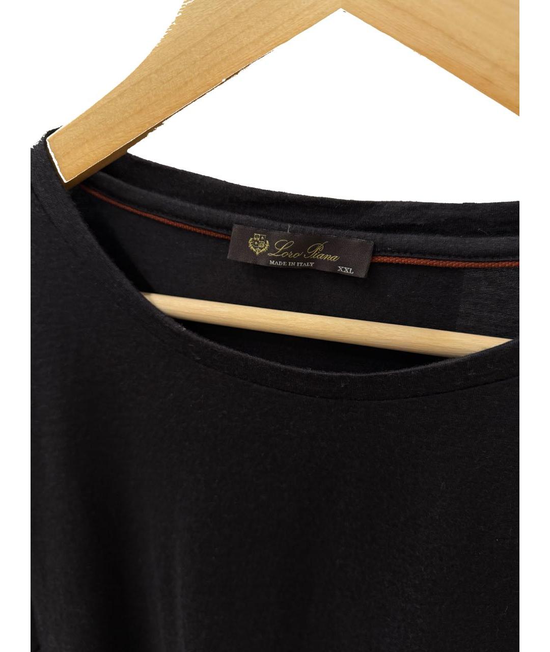 LORO PIANA Антрацитовый кашемировый джемпер / свитер, фото 2