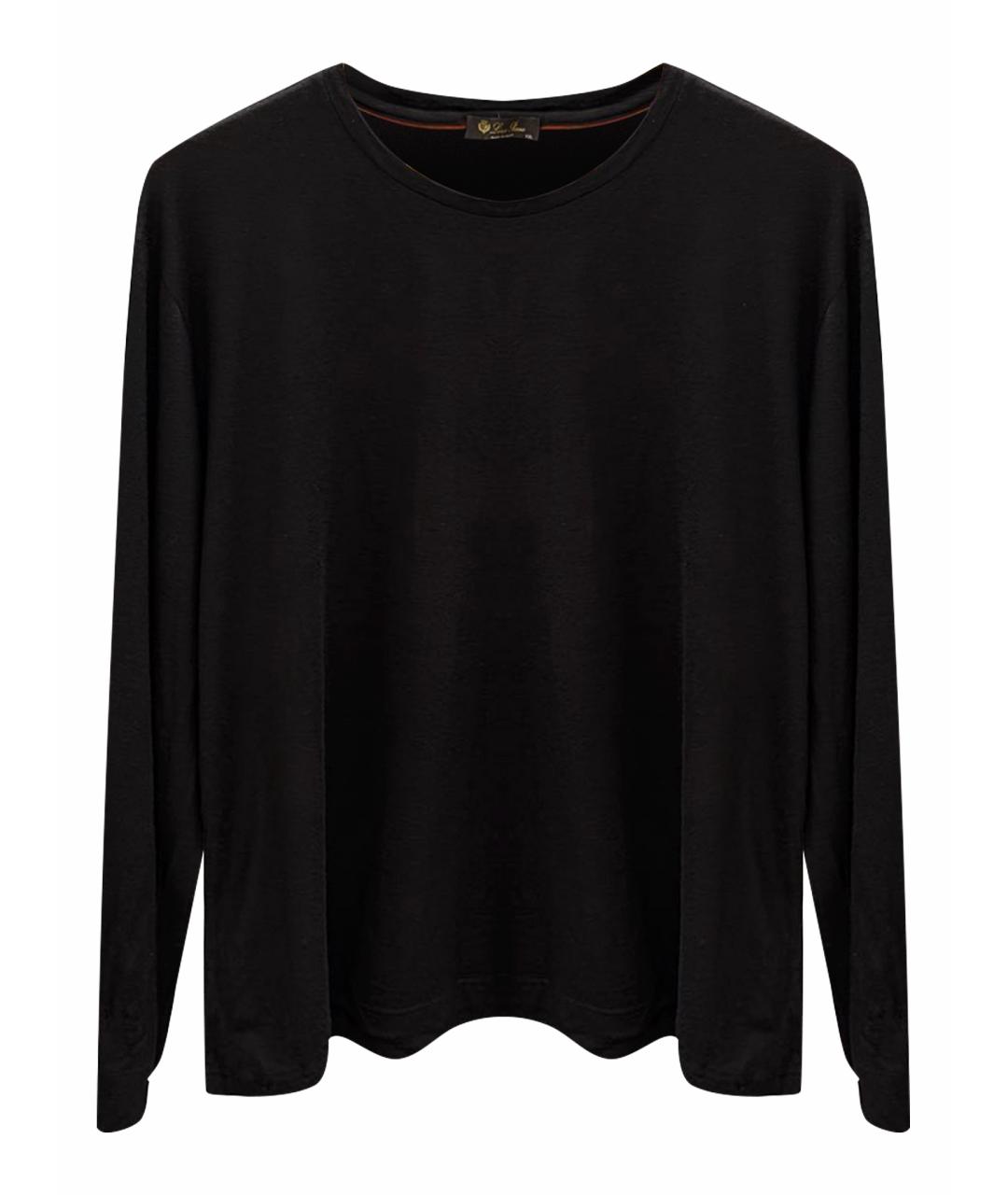 LORO PIANA Антрацитовый кашемировый джемпер / свитер, фото 1