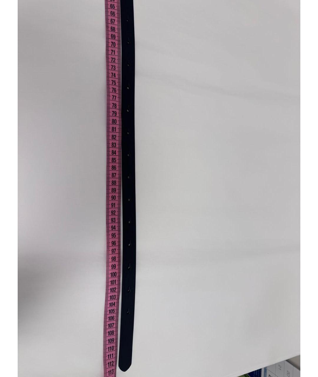 MM6 MAISON MARGIELA Черный кожаный ремень, фото 4