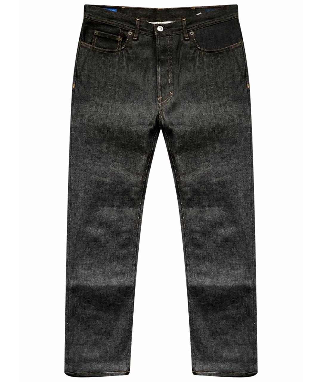 ACNE STUDIOS Серые хлопковые прямые джинсы, фото 1