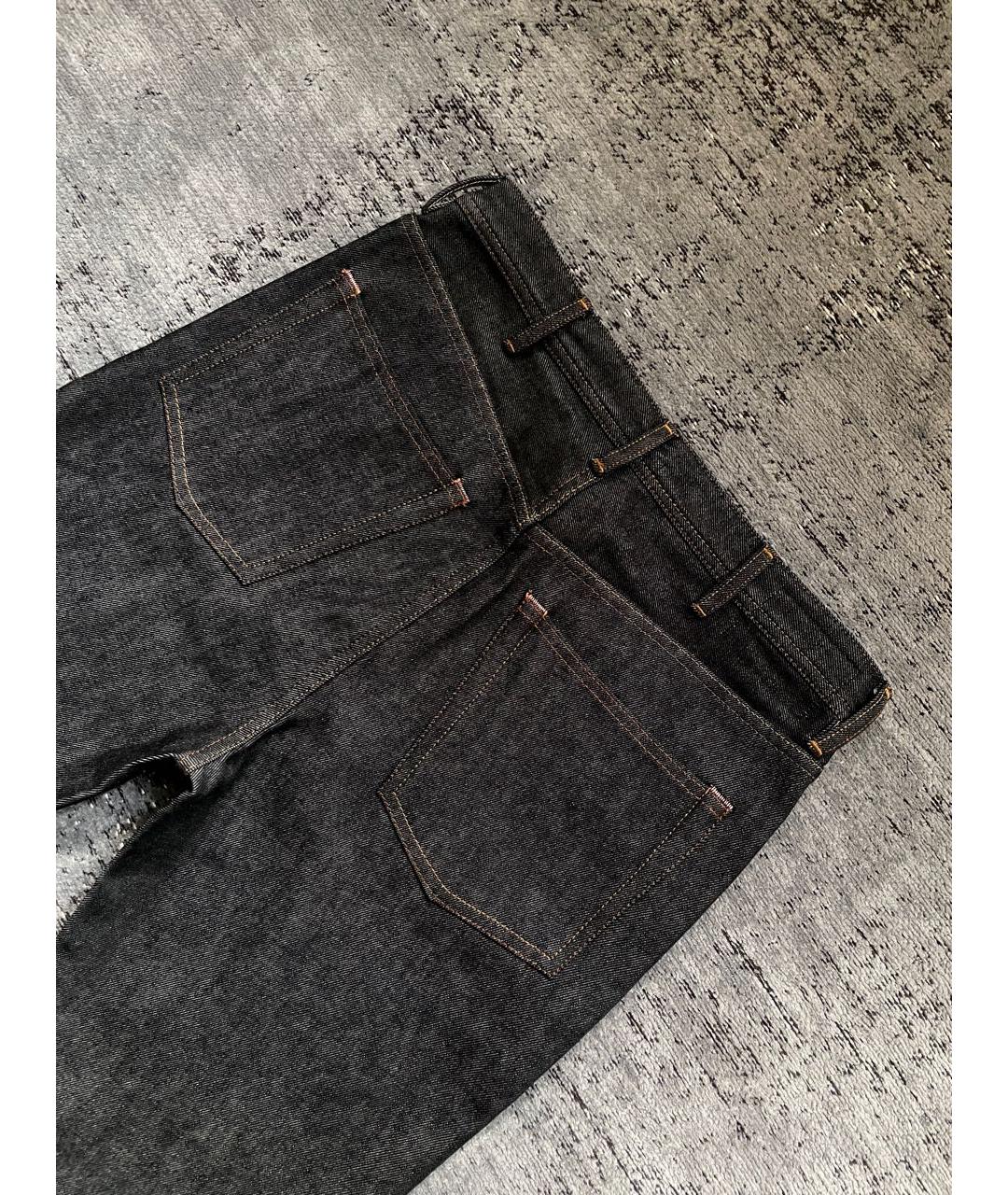 ACNE STUDIOS Серые хлопковые прямые джинсы, фото 4