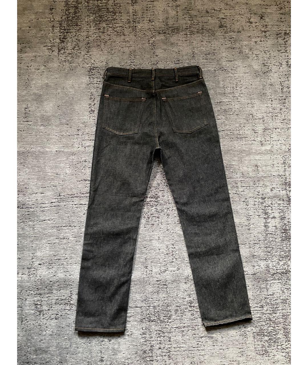ACNE STUDIOS Серые хлопковые прямые джинсы, фото 2