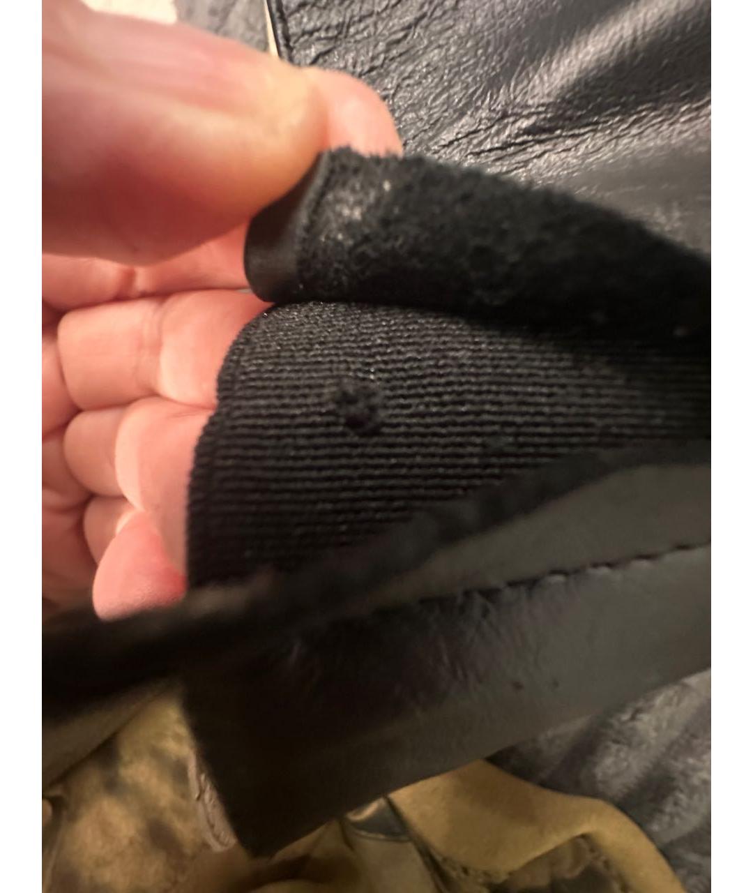 PATRIZIA PEPE Черные кожаные ботфорты, фото 5