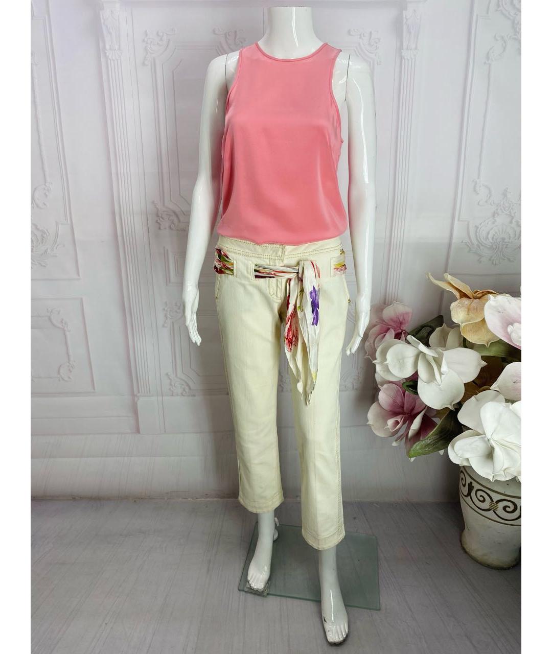 ROBERTO CAVALLI Хлопковые прямые брюки, фото 5