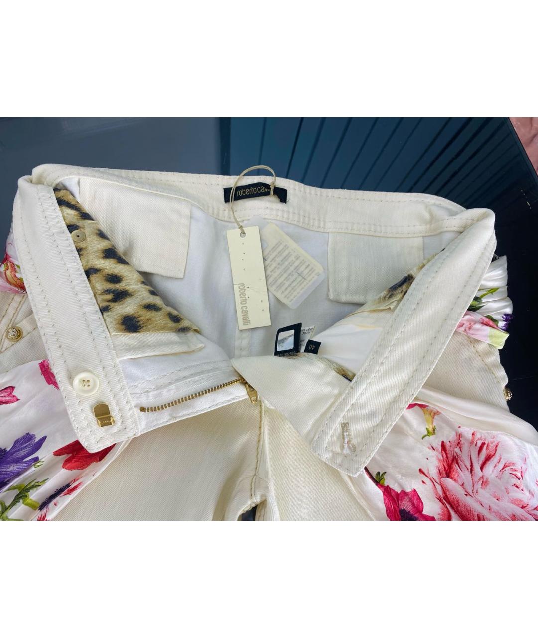 ROBERTO CAVALLI Хлопковые прямые брюки, фото 4