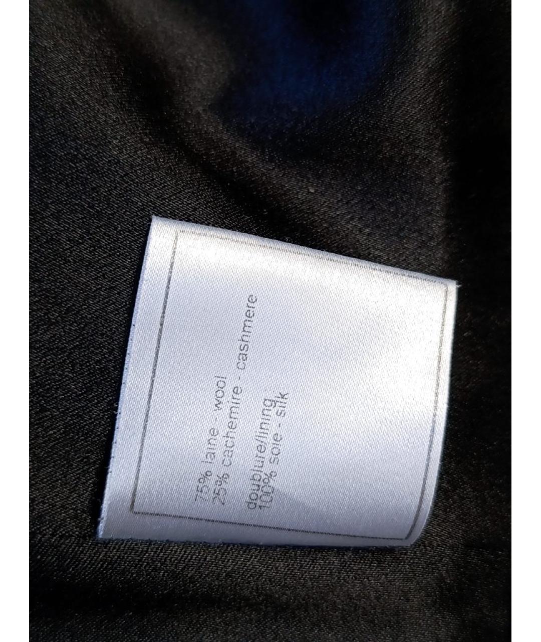 CHANEL Черное шерстяное пальто, фото 5