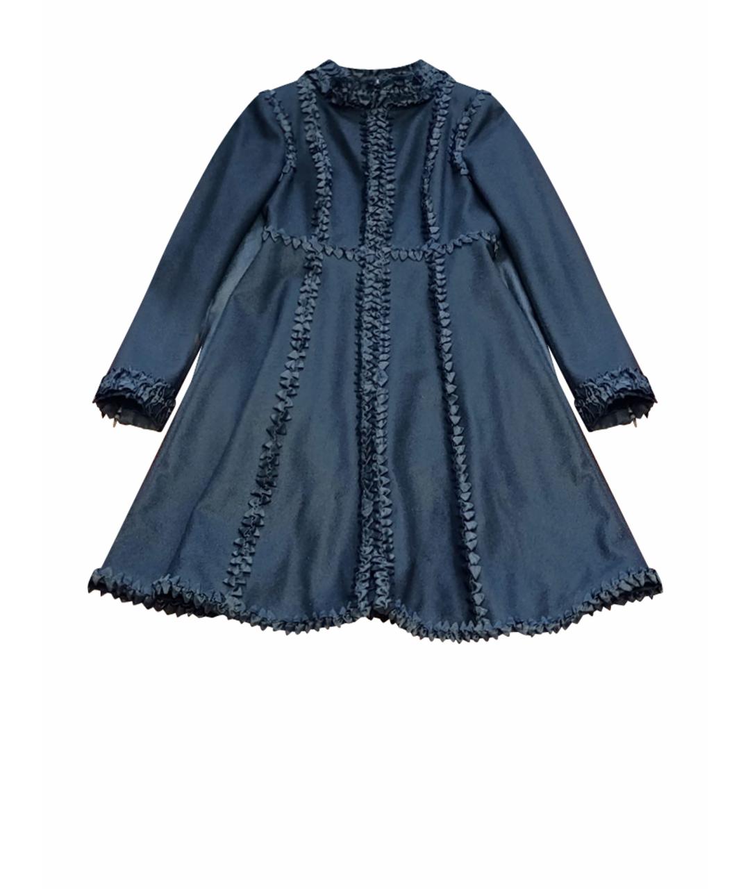 CHANEL Черное шерстяное пальто, фото 1