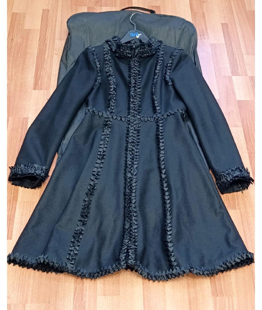 CHANEL Черное шерстяное пальто, фото 8