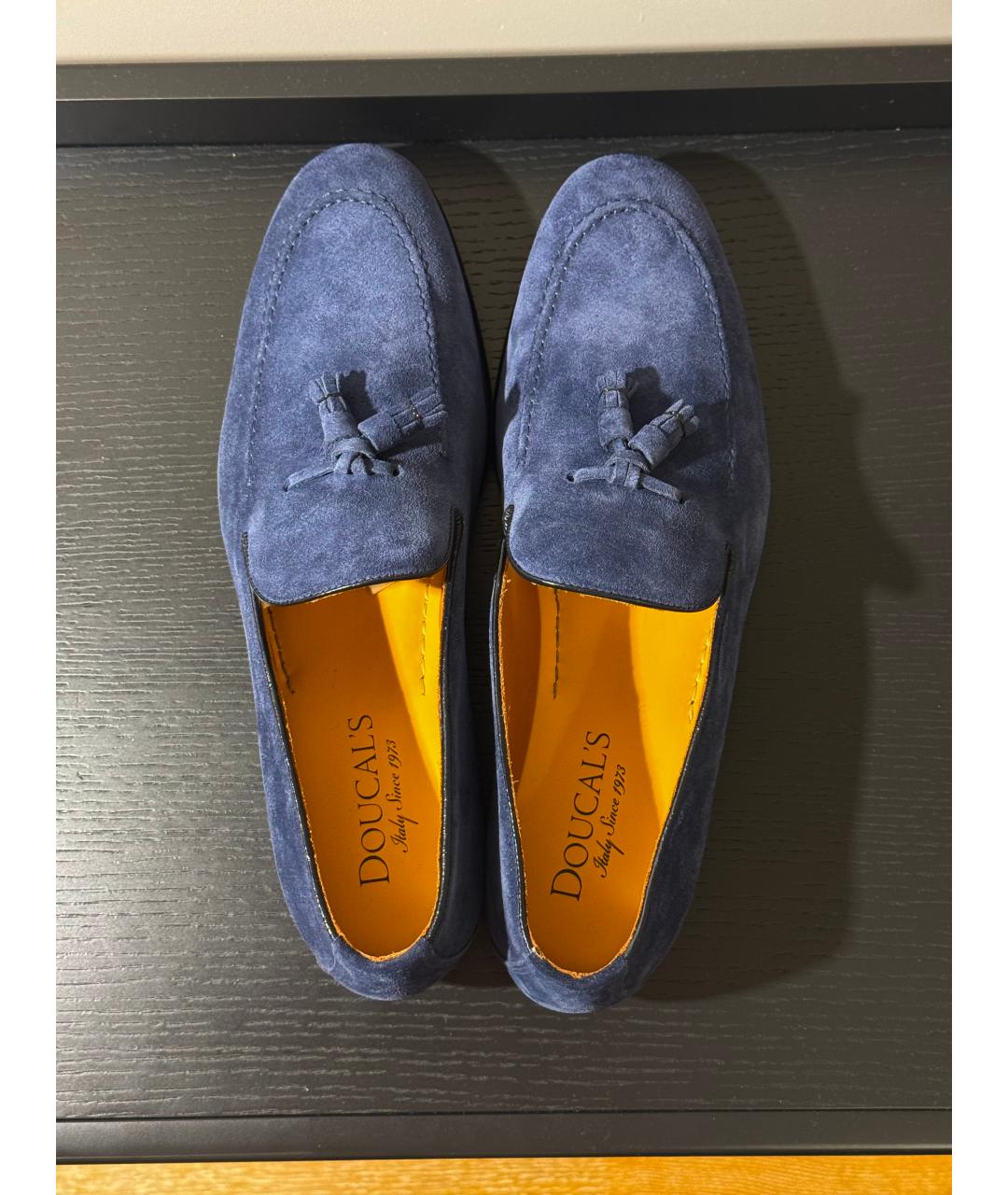 DOUCAL'S Темно-синие замшевые лоферы, фото 3